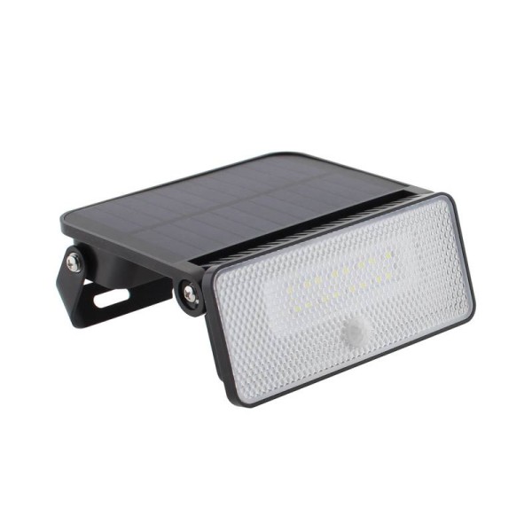 Aplique LED SOLAR TAZ 30W, sensor PIR, batería reemplazable, Litio 3,7V - 2000mAH