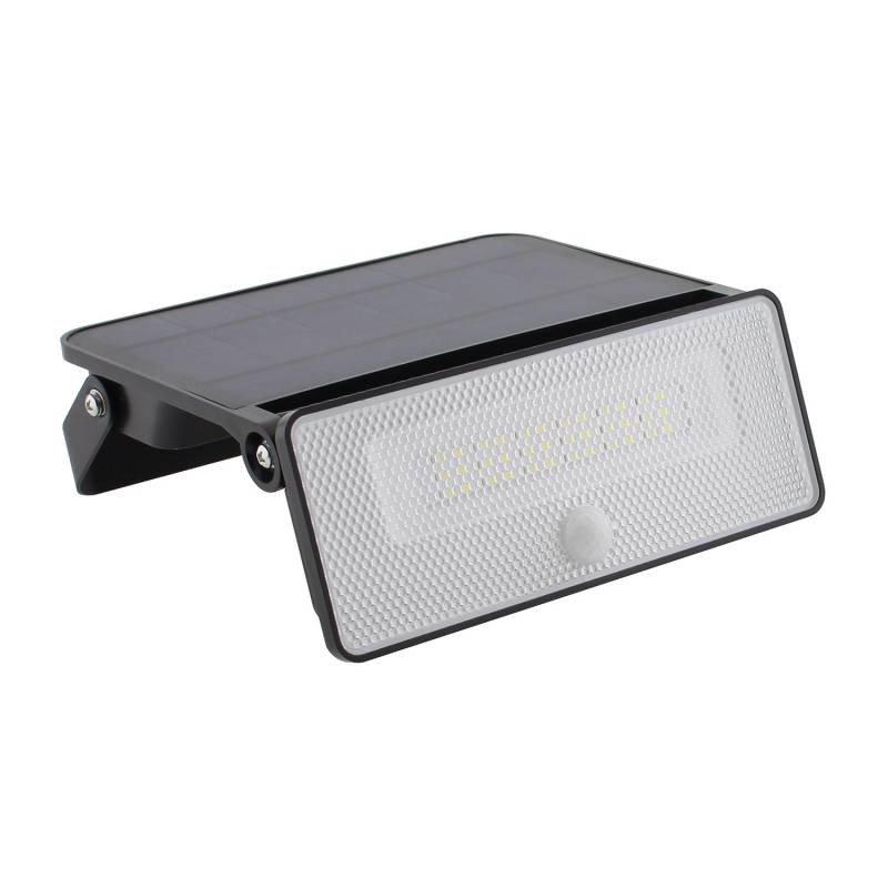 Aplique LED SOLAR TAZ 50W, sensor PIR, batería reemplazable, x2Litio 3,7V - 2200mAH