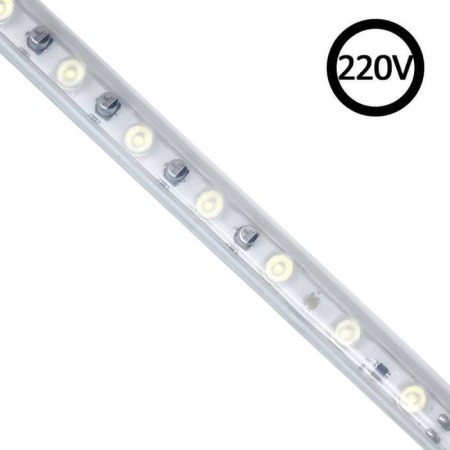 Tira LED 220V WALL WASHER 30º, 16*20mm, 12,5W/m, 1 metro, IP67, 25cm corte