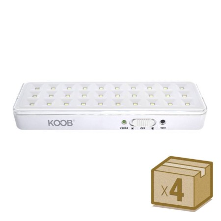 Pack 4 x Luz de emergencia Led EMERLUX F515, No permanente