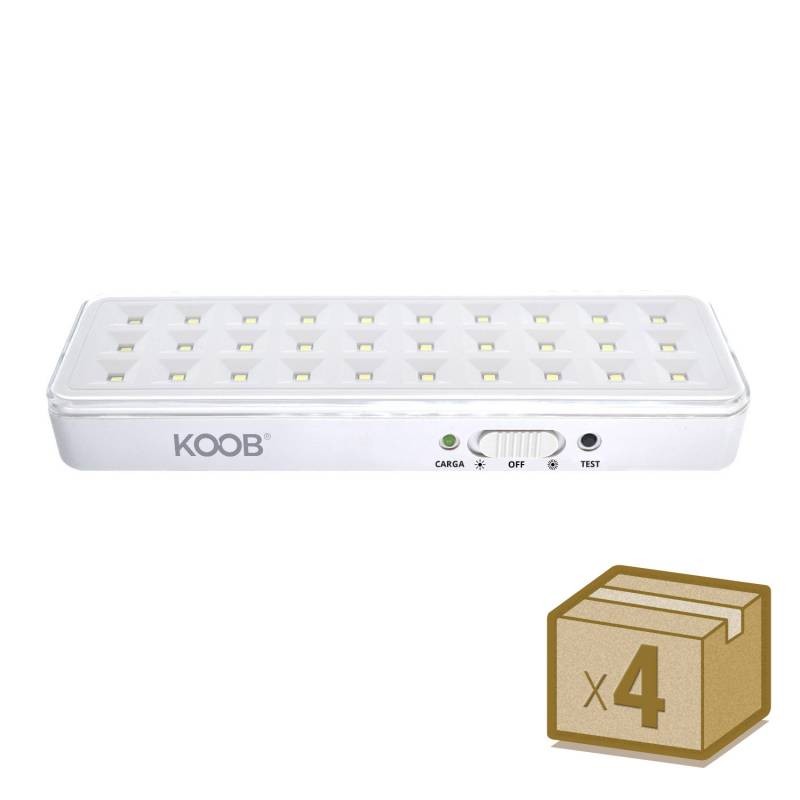 Pack 4 x Luz de emergencia Led EMERLUX F515, No permanente