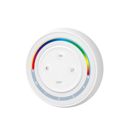 Mando RF Rainbow RGB+CCT ROUND Magnetic táctil 4 zonas