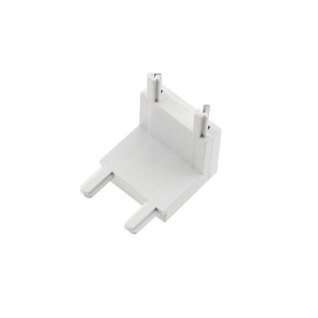Conector L vertical Carril SLIM 48V, blanco