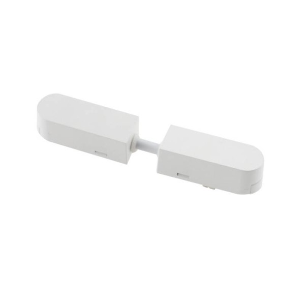Conector doble 130mm Carril SLIM 48V, blanco