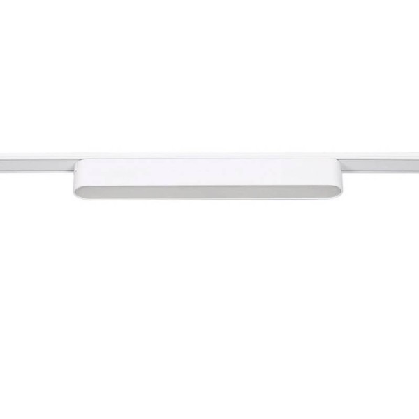 Foco carril SNOW SLIM 252mm 48V, 12W, 90º, blanco
