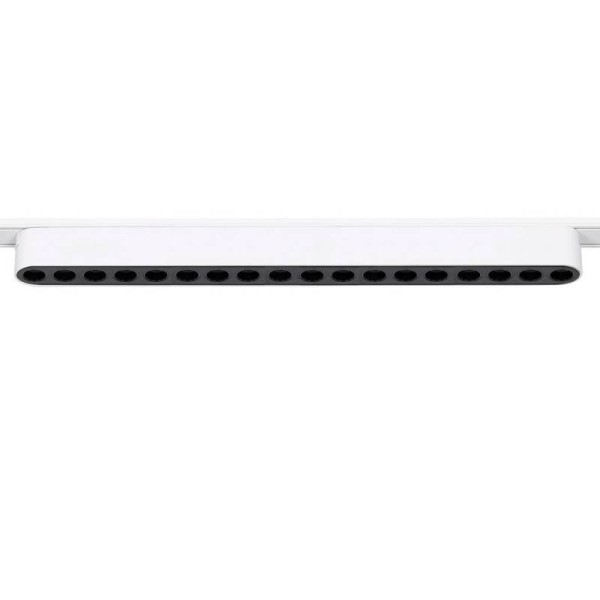 Foco carril SNOW SLIM 378mm 48V, 18W, 24º, UGR16, blanco