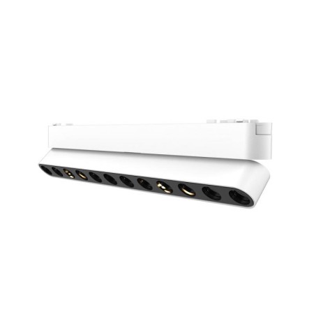 Foco carril SNOW SLIM 252mm Basculante 48V, 12W, 24º, blanco