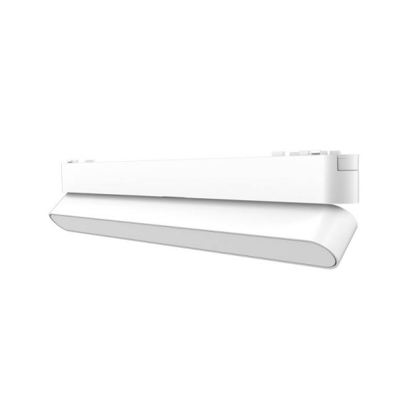 Foco carril SNOW SLIM 252mm Basculante 48V, 12W, 90º, blanco