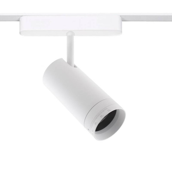 Foco carril SPOT SLIM 48V, 12W, 10-55º ajustable, blanco
