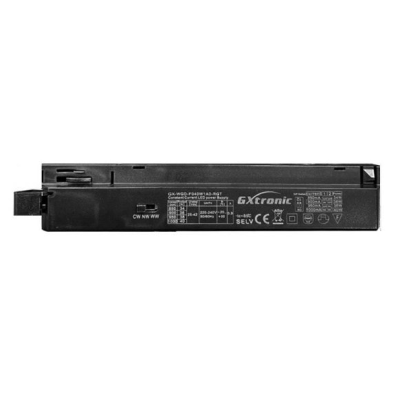 Driver LED ROMA/SAMOS, 40W-34W, negro, monofásico