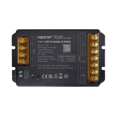Controlador 2.4G RF, DC12-48V, 30A, 2 en 1 monocolor + CCT