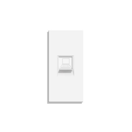 Conector Red RJ45, CAT 6 KOOB, blanco