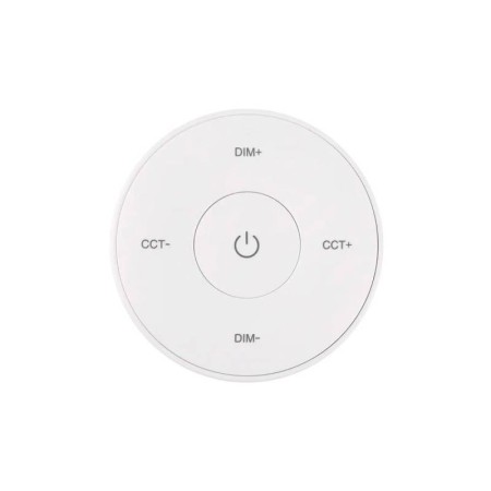 Mando Mini RF monocolor+CCT ROUND táctil, blanco