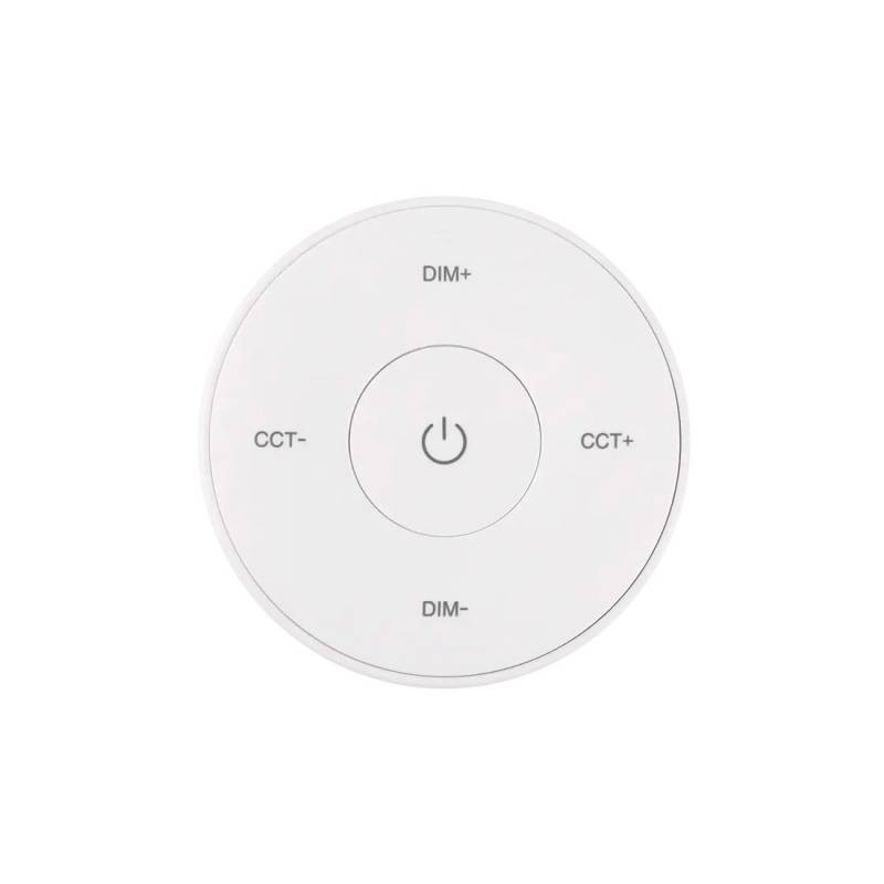 Mando Mini RF monocolor+CCT ROUND táctil, blanco