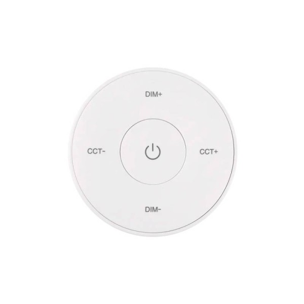 Mando Mini RF monocolor+CCT ROUND táctil, blanco