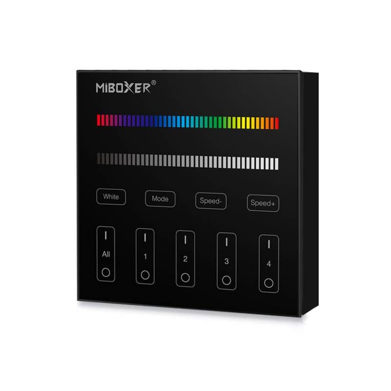 Mando 4 zonas RGB/RGBW táctil B3, negro