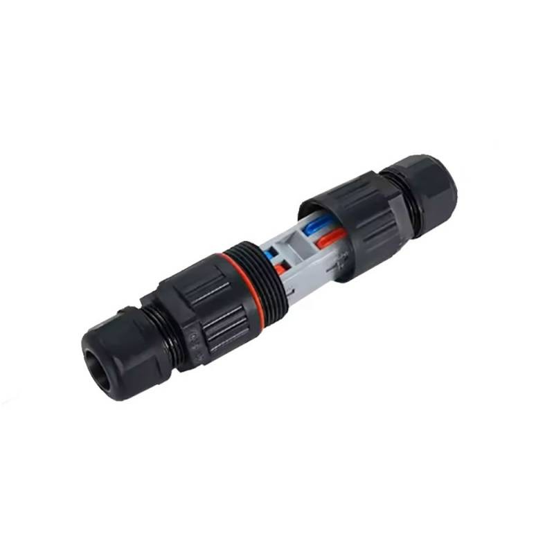 Conector I IP68, 80mm, Ø30mm, 2 cables 0.5-2.5mm2, 16A, conectores rápidos