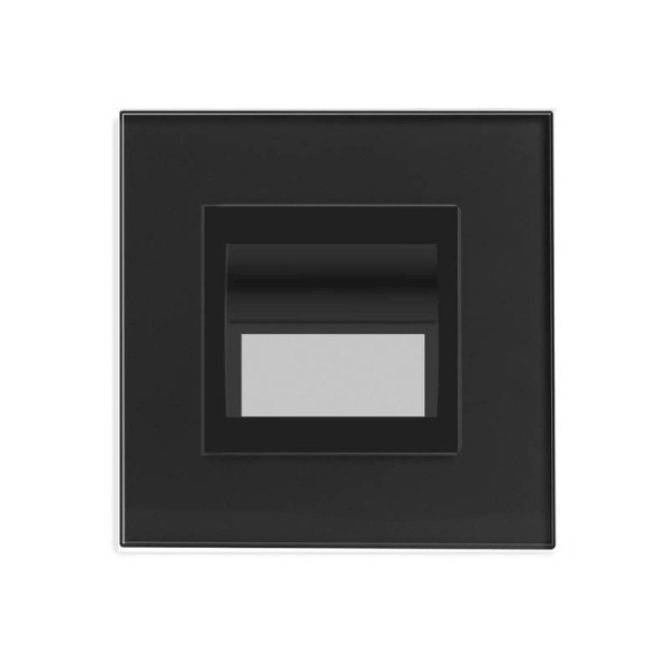Baliza Led 1W, KOOB frontal cristal negro