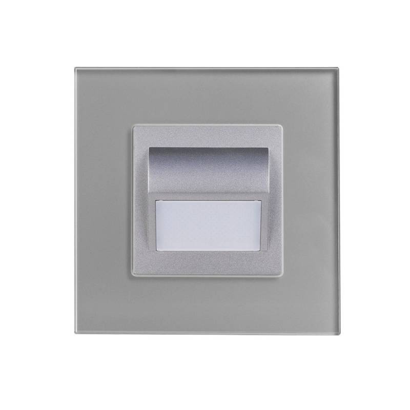Baliza Led 1W, KOOB frontal cristal gris