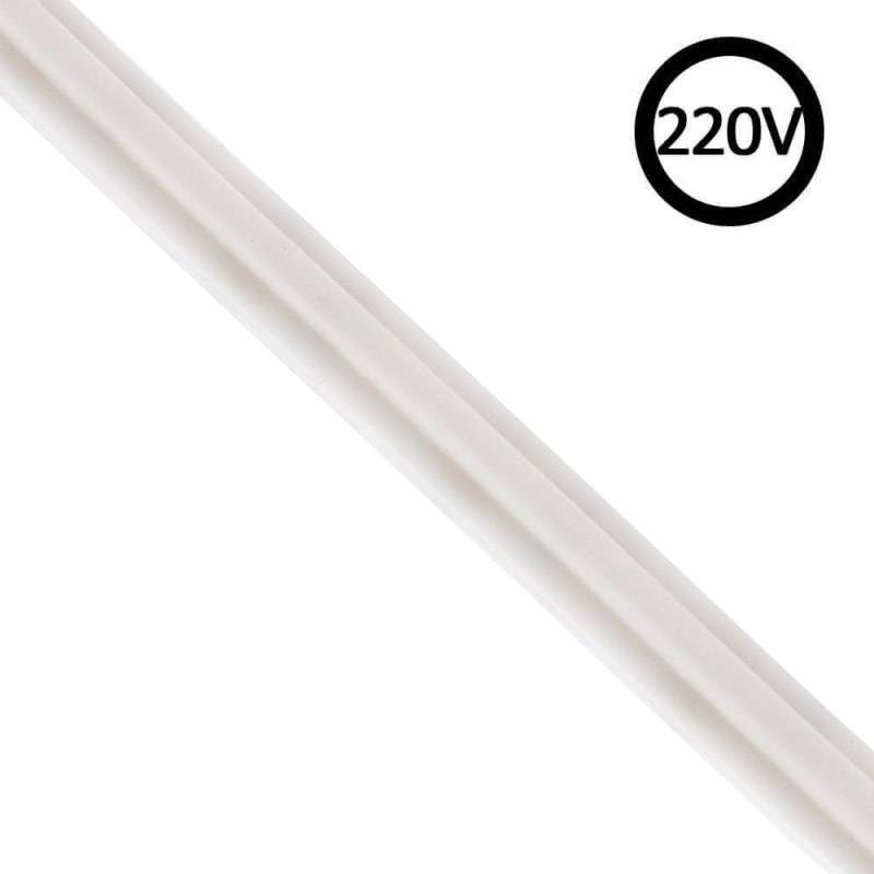 Tira LED 220V Slim COB, 288Led/m, 12W/m, Triac regulable, corte 5cm, 1 metro. Silicona