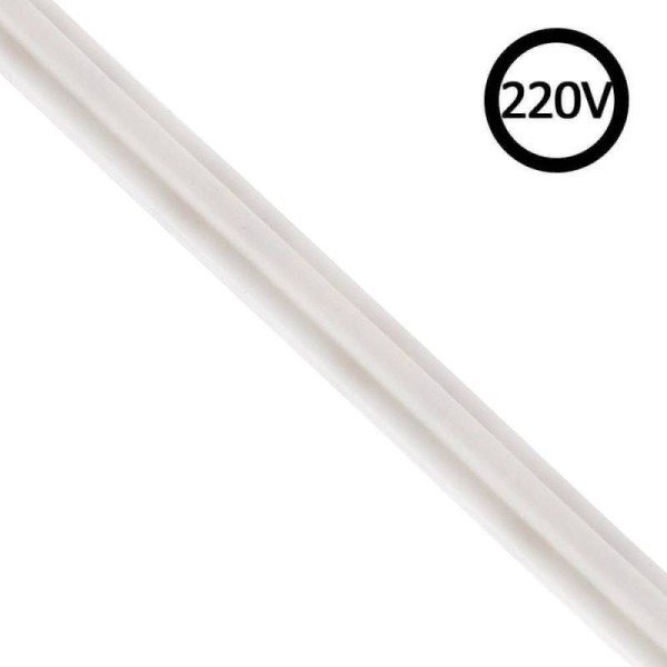 Tira LED 220V Slim COB, 288Led/m, 12W/m, Triac regulable, corte 5cm, 1 metro. Silicona