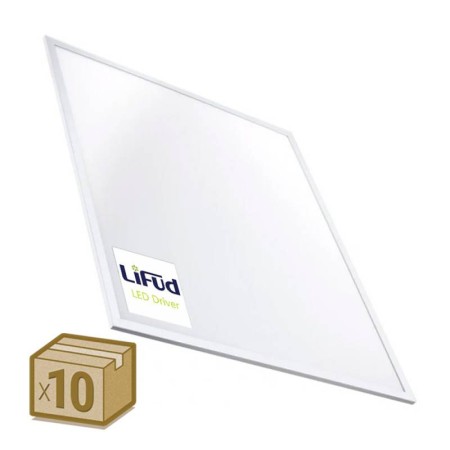Pack 10 x Paneles LED 40W, 60X60cm, Chip OSRAM + Driver Lifud