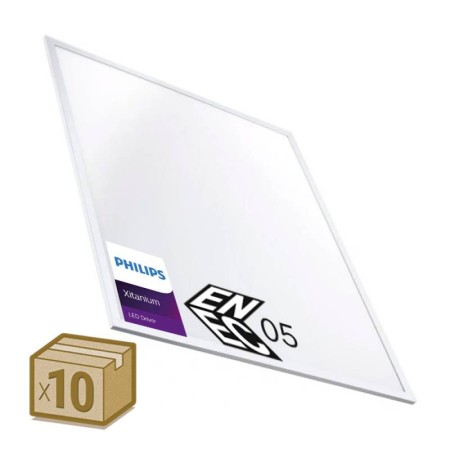 Pack 10 x Paneles LED 42W, 60X60cm, Chip OSRAM + Driver Xitanium, ENEC05