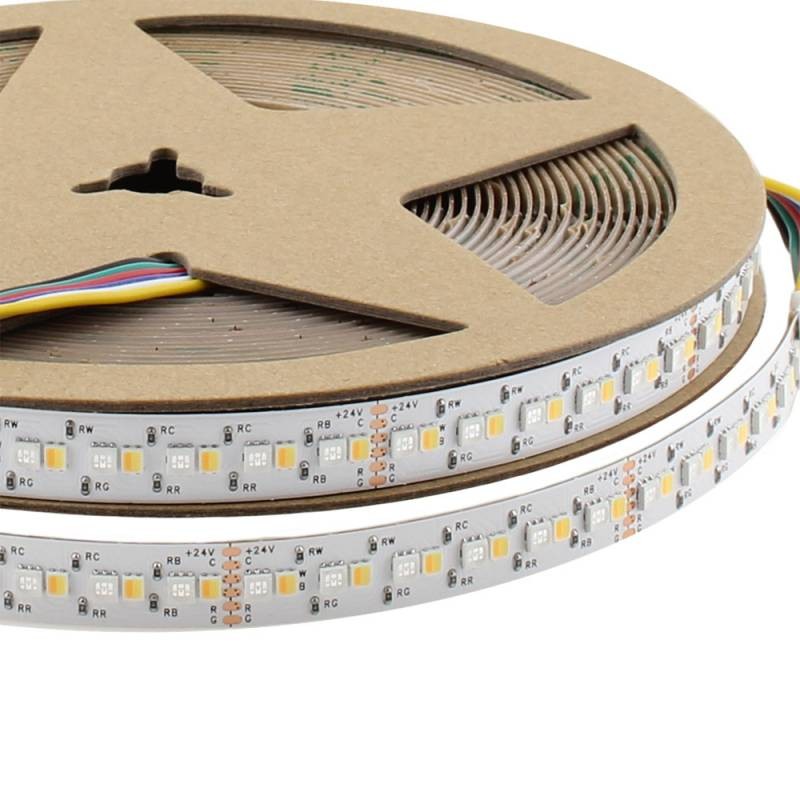 Tira LED SAMSUNG SMD3535, RGB+CCT, DC24V, 216Led/m, IP20, 10 metros