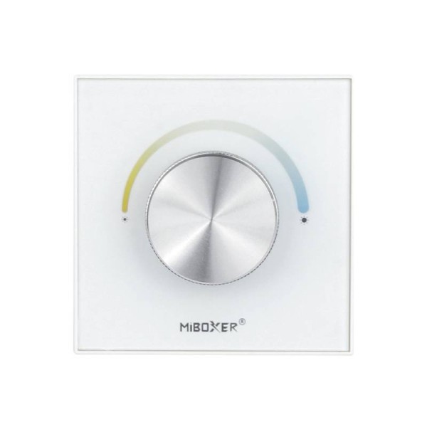 Controlador MONO/CCT empotrable con rueda giratoria, blanco
