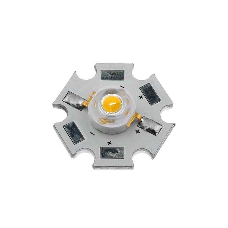 Chip led DC3V, 350mA, High Power Bridgelux, 1W, PCB 20mm