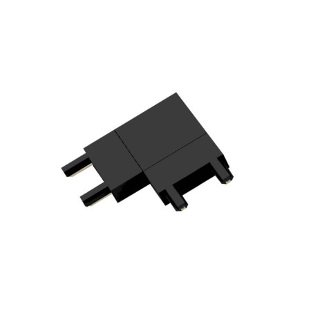 Conector L Carril SLIM 48V, negro
