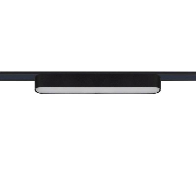 Foco carril SNOW SLIM 252mm 48V, 12W, 90º, negro