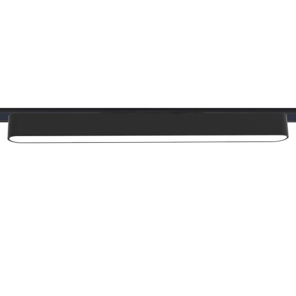Foco carril SNOW SLIM 378mm 48V, 18W, 90º, negro
