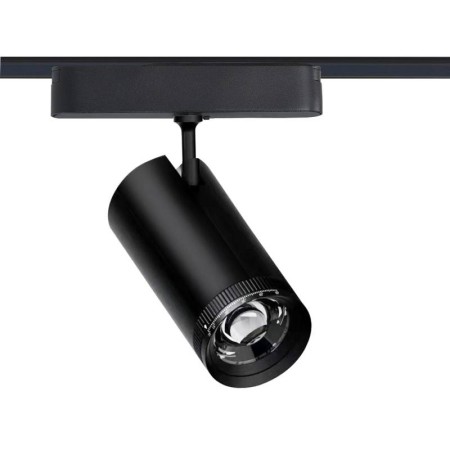 Foco carril SPOT SLIM 48V, 18W, 10-55º ajustable, negro