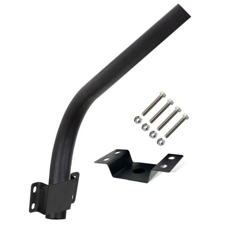 Soporte curvo 100cm para farola 58mm para poste o pared