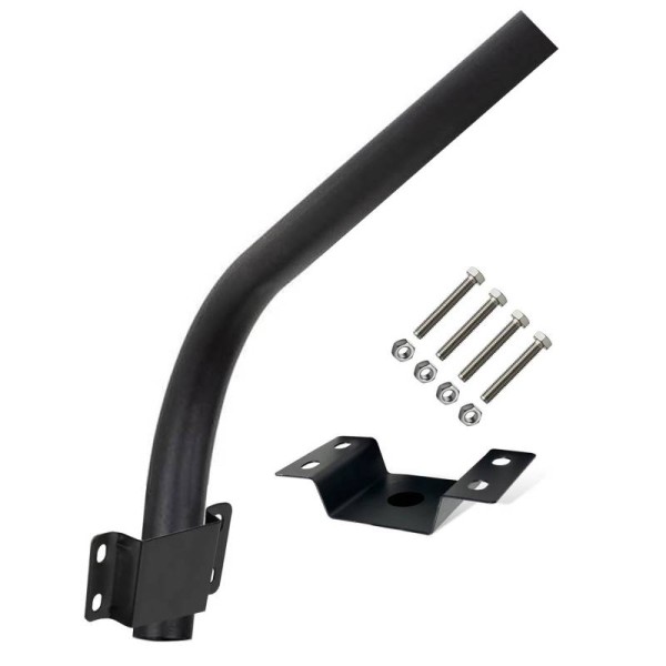 Soporte curvo 100cm para farola 58mm para poste o pared