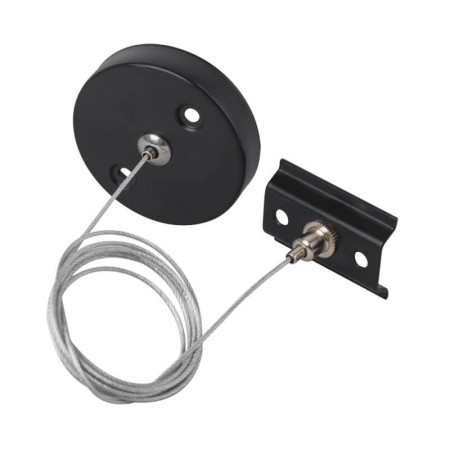 Colgante para carril monofásico, 2m, negro