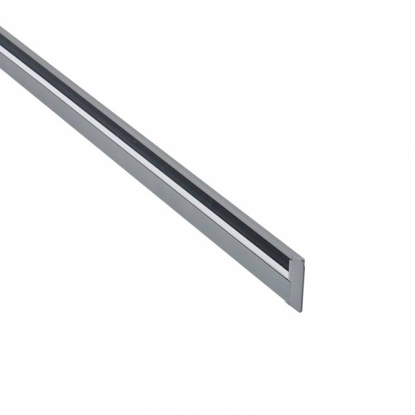 KIT - Perfil LOBOT con cubierta de silicona para tiras LED, 1 metro, gris