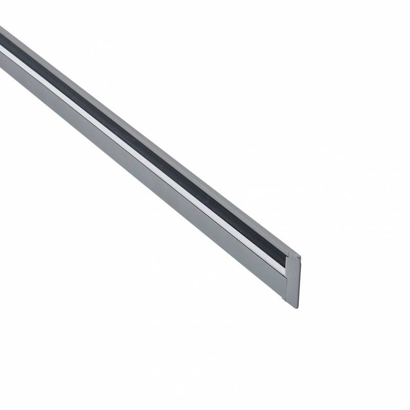 KIT - Perfil LOBOT con cubierta de silicona para tiras LED, 2 metros, gris