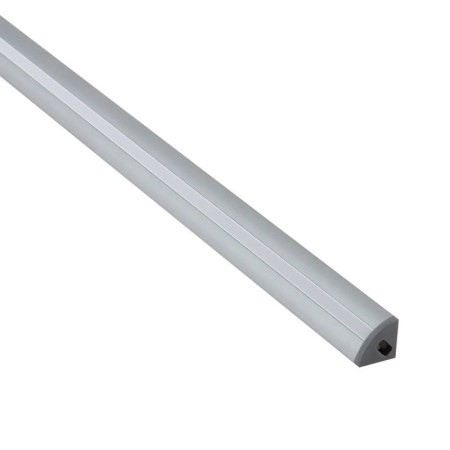 KIT - Perfil TORRA con cubierta de silicona para tiras LED, 2 metros, gris
