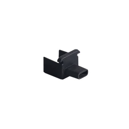 Tapa inicial NEON silicona 10x10mm negra
