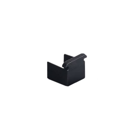 Tapa final NEON silicona 10x10mm negra