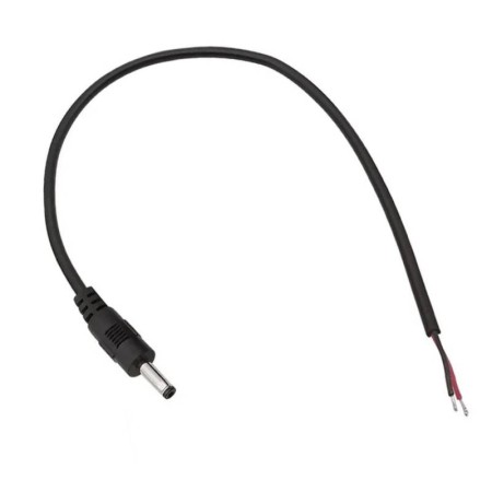 Cable DC 3,5*1,35mm Jack Macho 30cm negro