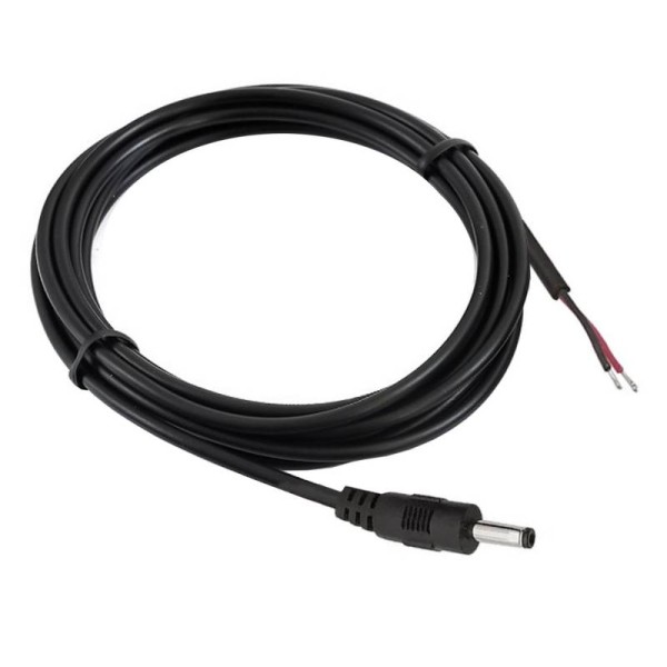 Cable DC 3,5*1,35mm Jack Macho 150cm negro