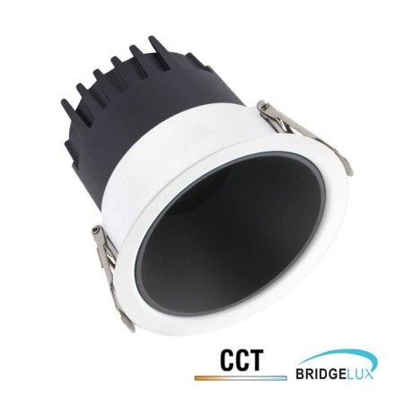 Downlight Led FRESER BRIDGELUX Chip, 10W, UGR 19, 36º, 3CCT, negro