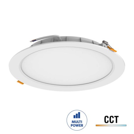 Downlight LED KRAMFOR 18W CCT Ajustable con Potencia Regulable Empotrable