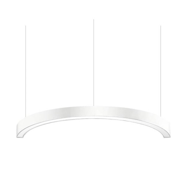 KIT - Perfil aluminio circular MOON, radio 600mm, blanco