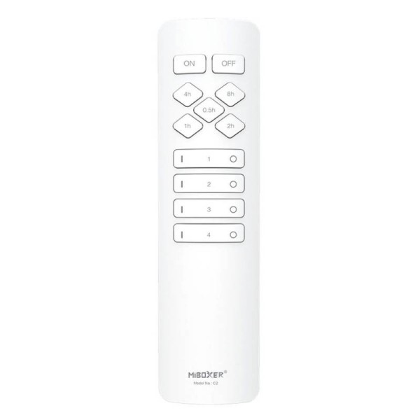 Mando a distancia 4 zonas monocolor/CCT C1, blanco
