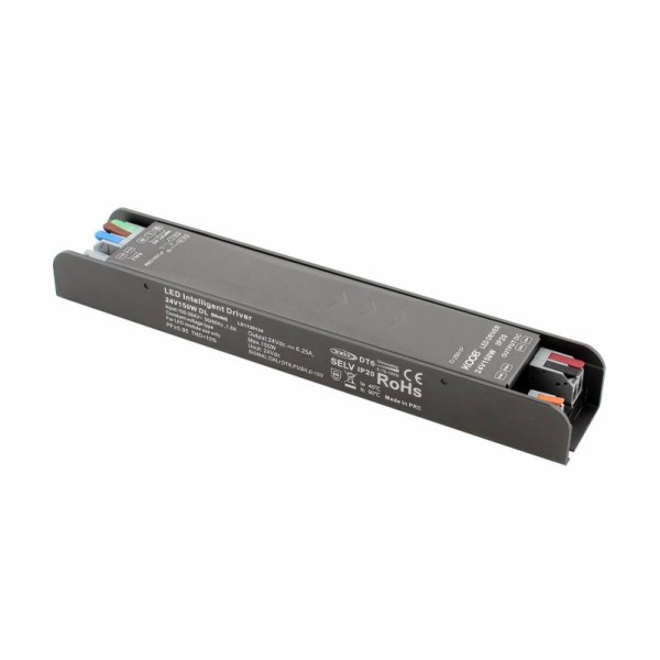 Fuente de alimentación Slim DC24V/150W/6.17A, DALI, PUSH, PWM, 0/1-10V, 6 en 1