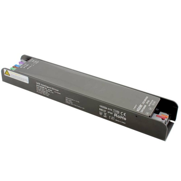 Fuente de alimentación Slim DC24V/300W/12.5A, DALI, PUSH, PWM, 0/1-10V, 6 en 1